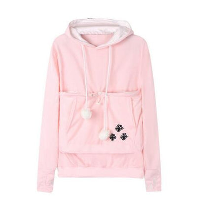 Sweat à capuche pour chat confortable avec poche