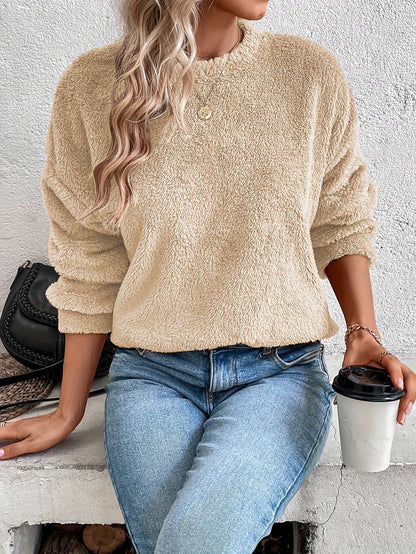 Sweat-shirt douillet en peluche Ours en Teddy confortable