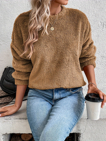 Sweat-shirt douillet en peluche Ours en Teddy confortable