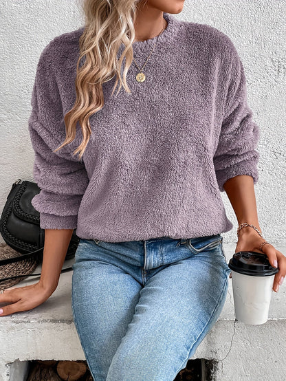 Sweat-shirt douillet en peluche Ours en Teddy confortable