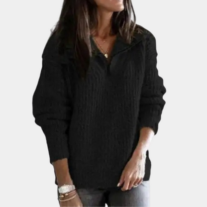 Pull pour femme Confortable Demi-zip