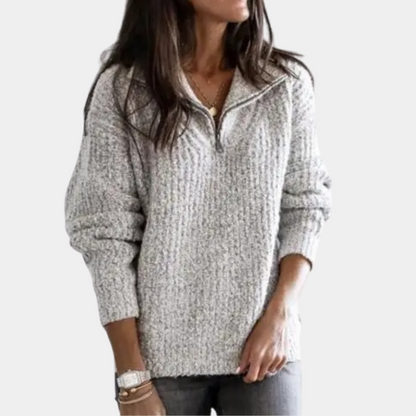 Pull pour femme Confortable Demi-zip