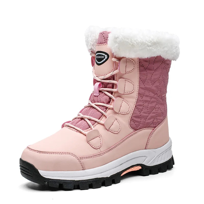 Bottes d'hiver chaudes et confortables pour femme