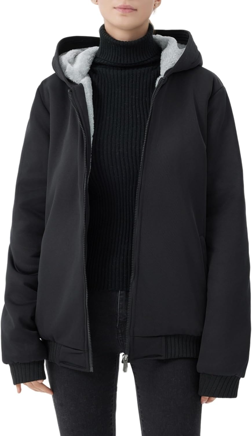 Veste d'hiver femme Confortable Polaire Chaude