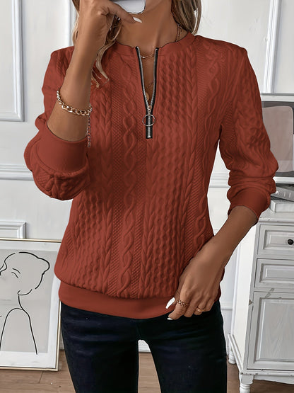 Pull pour femme Confortable Fermeture éclair