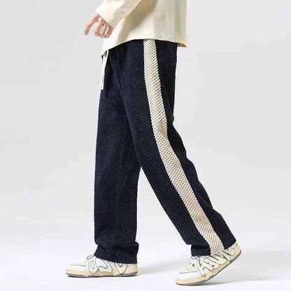 Pantalon de jogging confortable en velours côtelé pour homme
