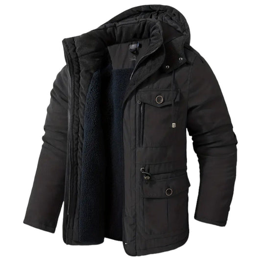 Praktische Herrenjacke aus Baumwolle - IdealeKleiden