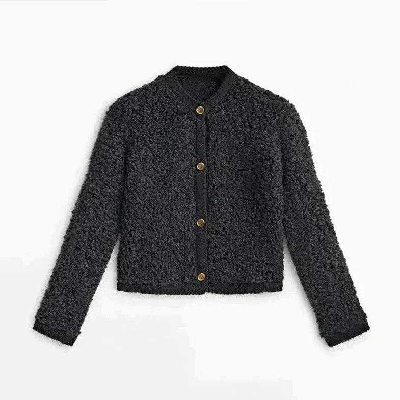 Cardigan doux pour femme, Gilet ultra doux en peluche