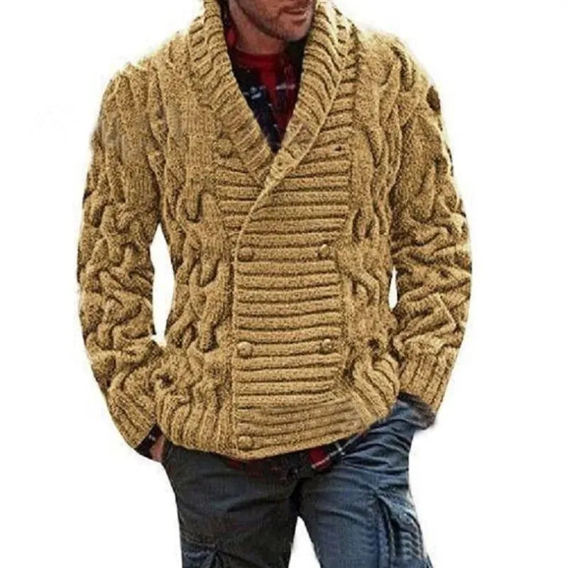 Gilet en maille homme croisé moderne