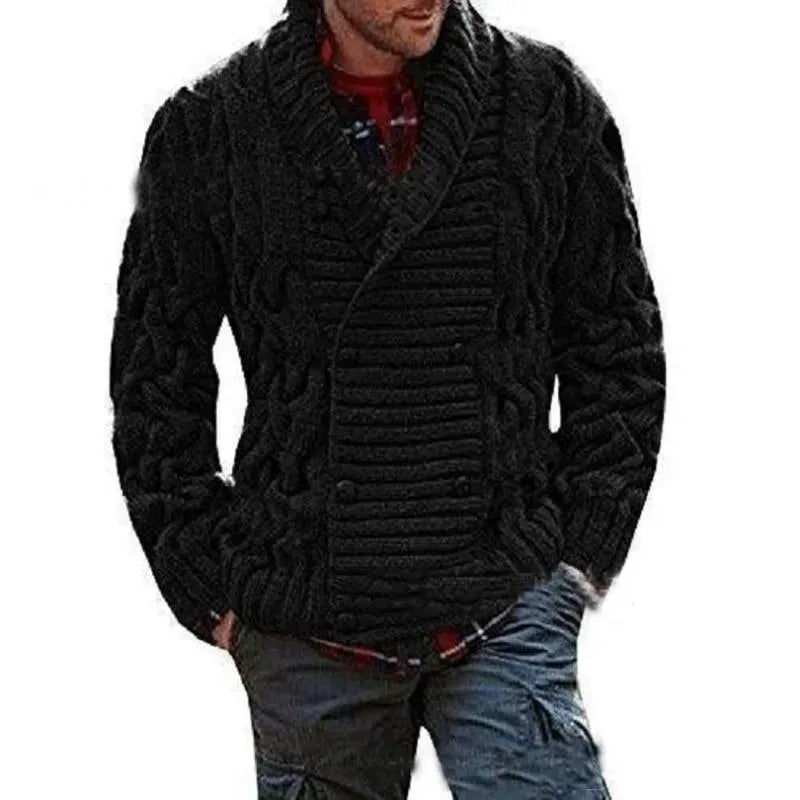 Gilet en maille homme croisé moderne