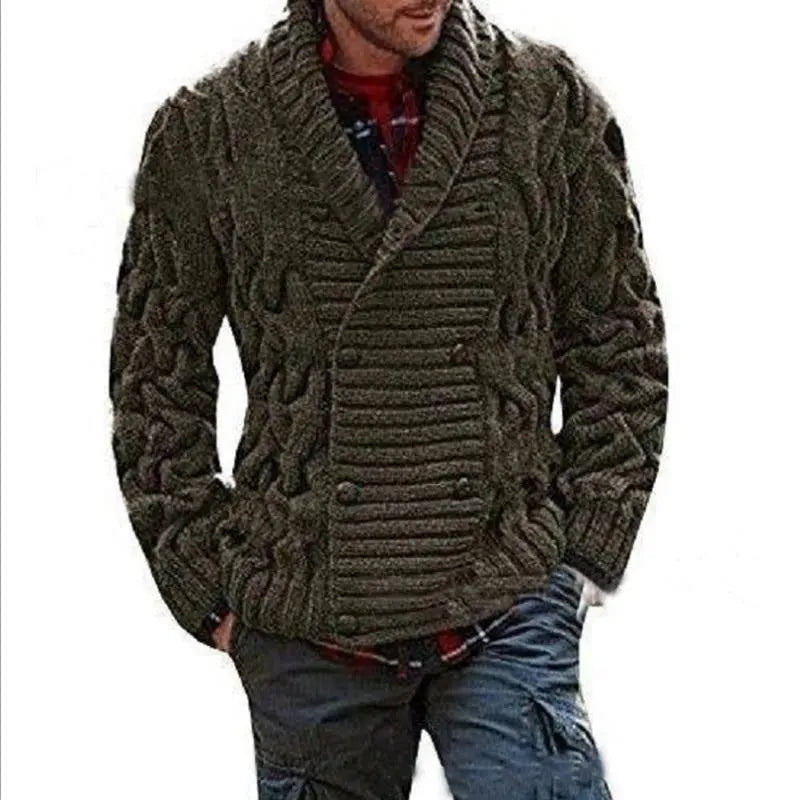 Gilet en maille homme croisé moderne