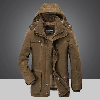 Long manteau d'hiver homme motif crocodile
