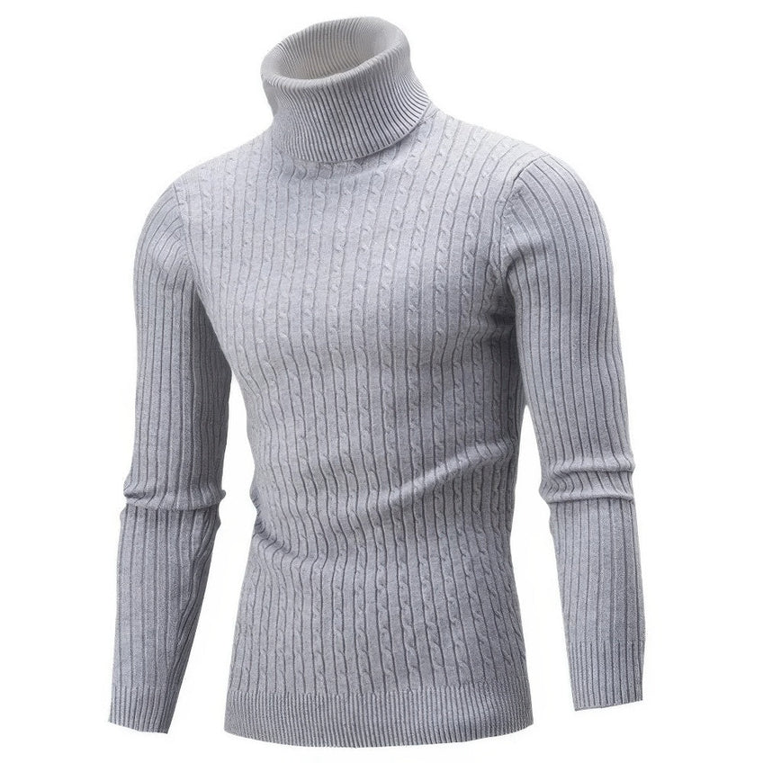 Pull col roulé homme Chaud et confortable