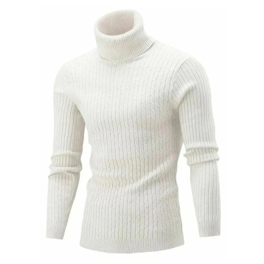 Pull col roulé homme Chaud et confortable