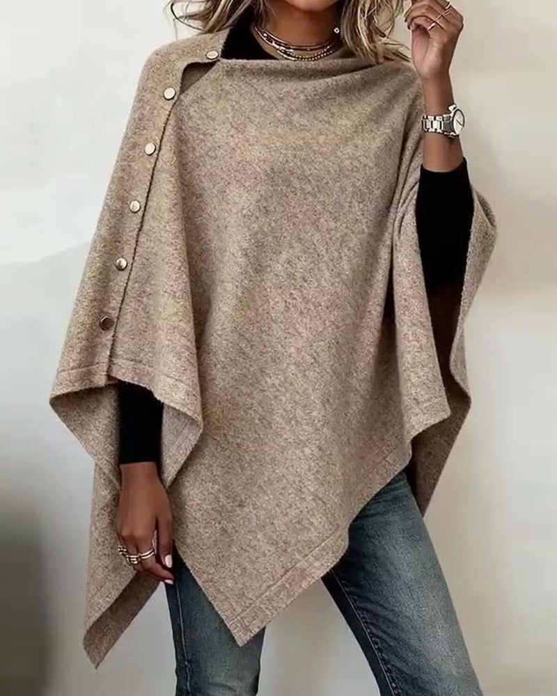 Veste cape stylée asymétrique moderne
