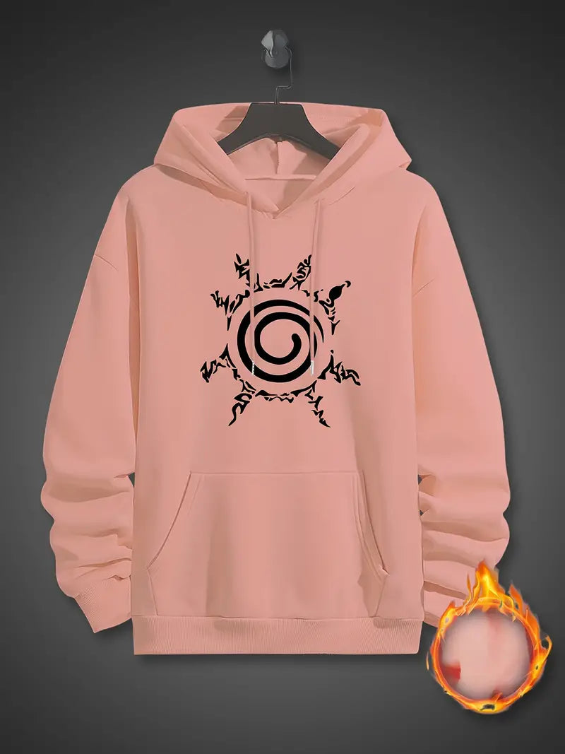 Sweat à capuche pour homme motif soleil tendance