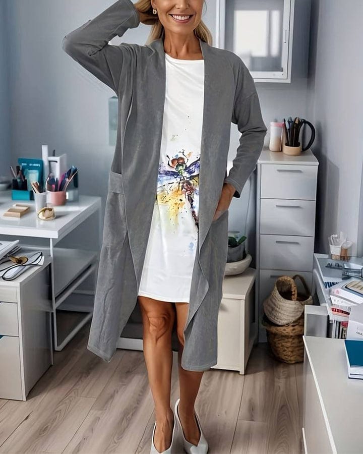 Manteau long décontracté et chic
