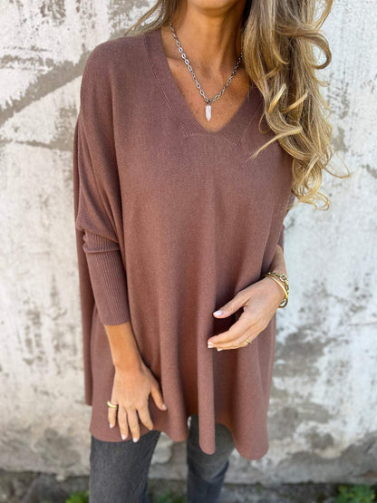 Pull ample pour femme, doux, mode automne