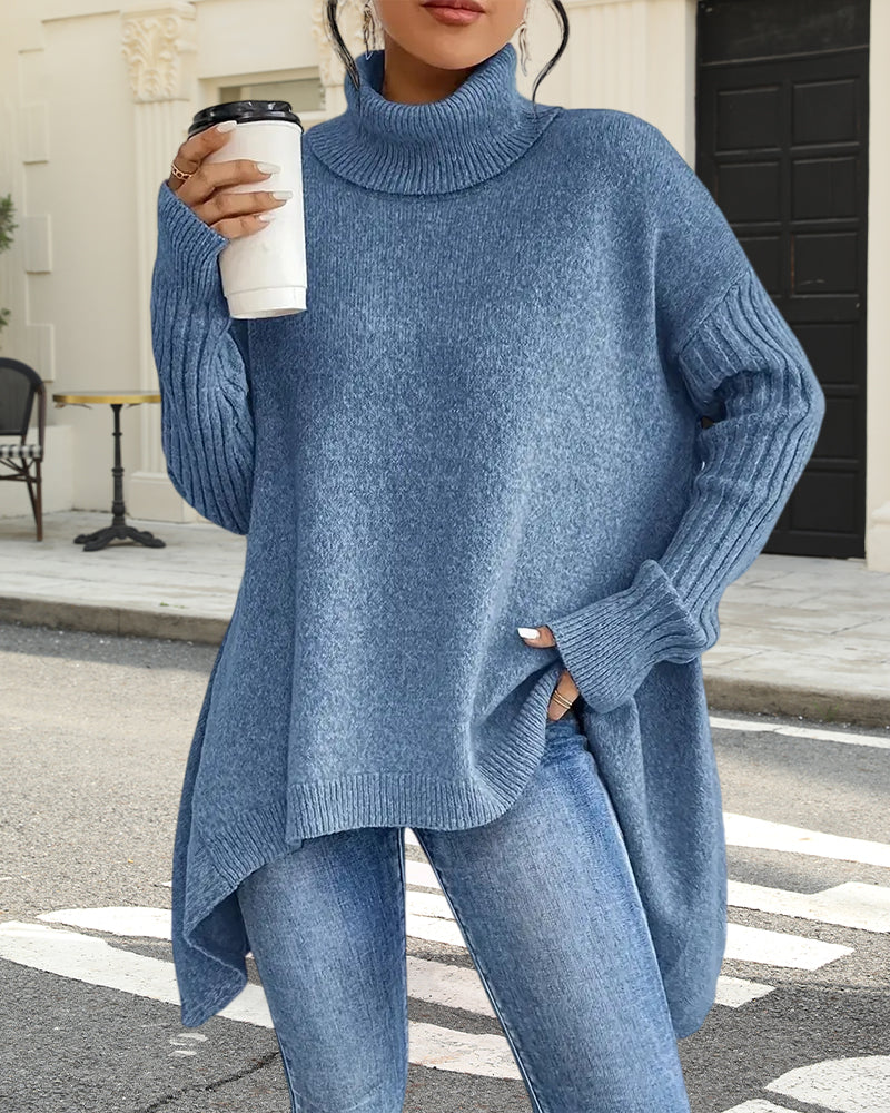 Pull stylé Haut de gamme Asymétrique