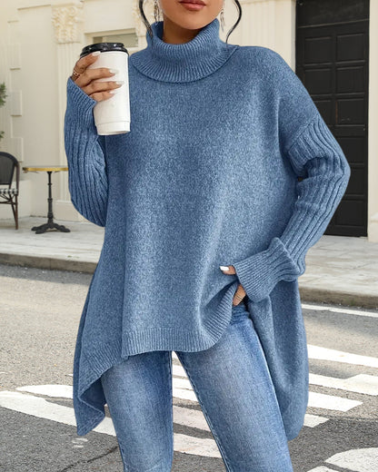 Pull stylé Haut de gamme Asymétrique