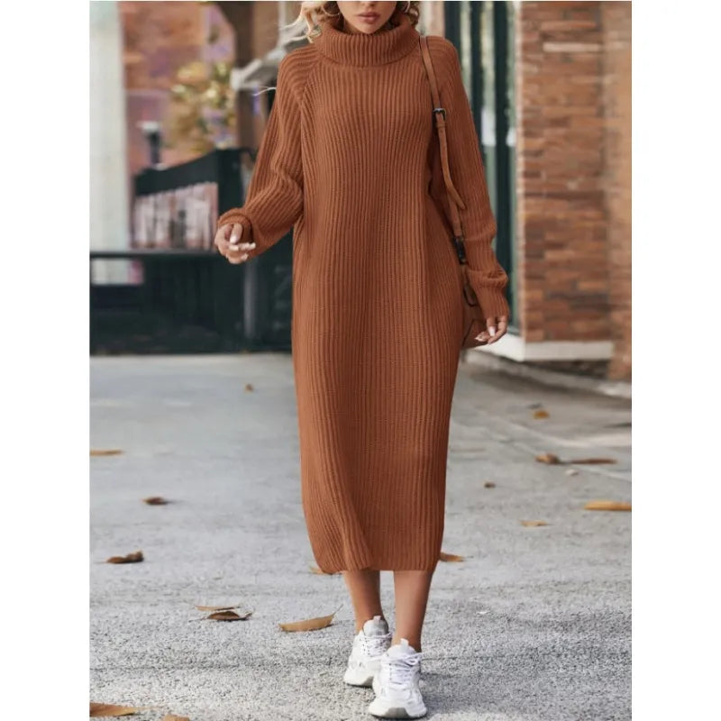 Robe pull douce et confortable pour femme