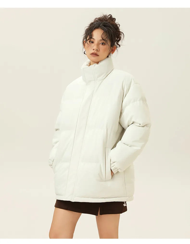 Veste d'hiver sympa col montant chaud coton