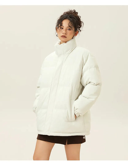 Veste d'hiver sympa col montant chaud coton