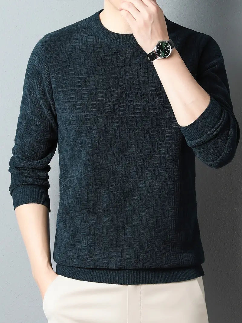 Pull col rond homme décontracté