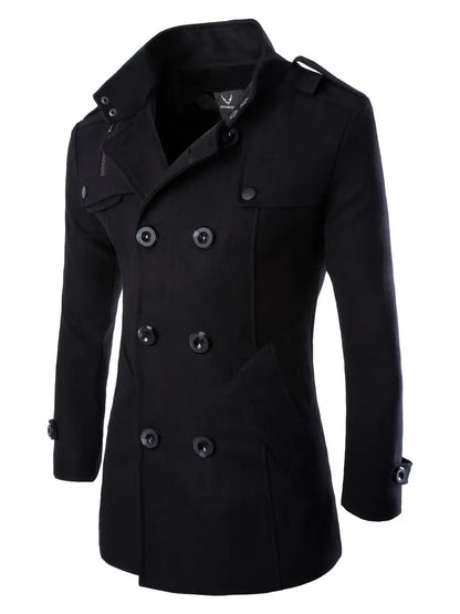 Trench-coat d'hiver décontracté Coupe moderne