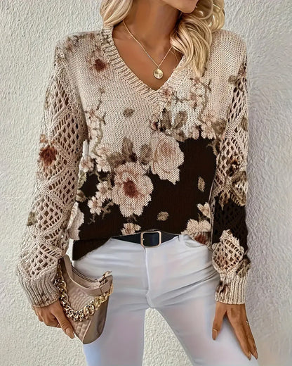 Robe d'été col V imprimé floral