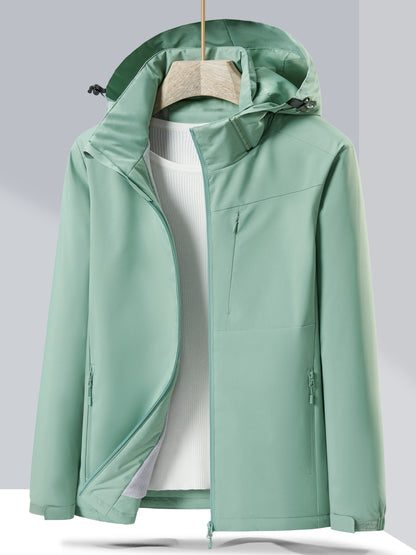Veste d'hiver imperméable femme capuche polaire