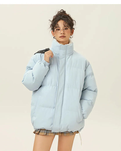 Veste d'hiver sympa col montant chaud coton