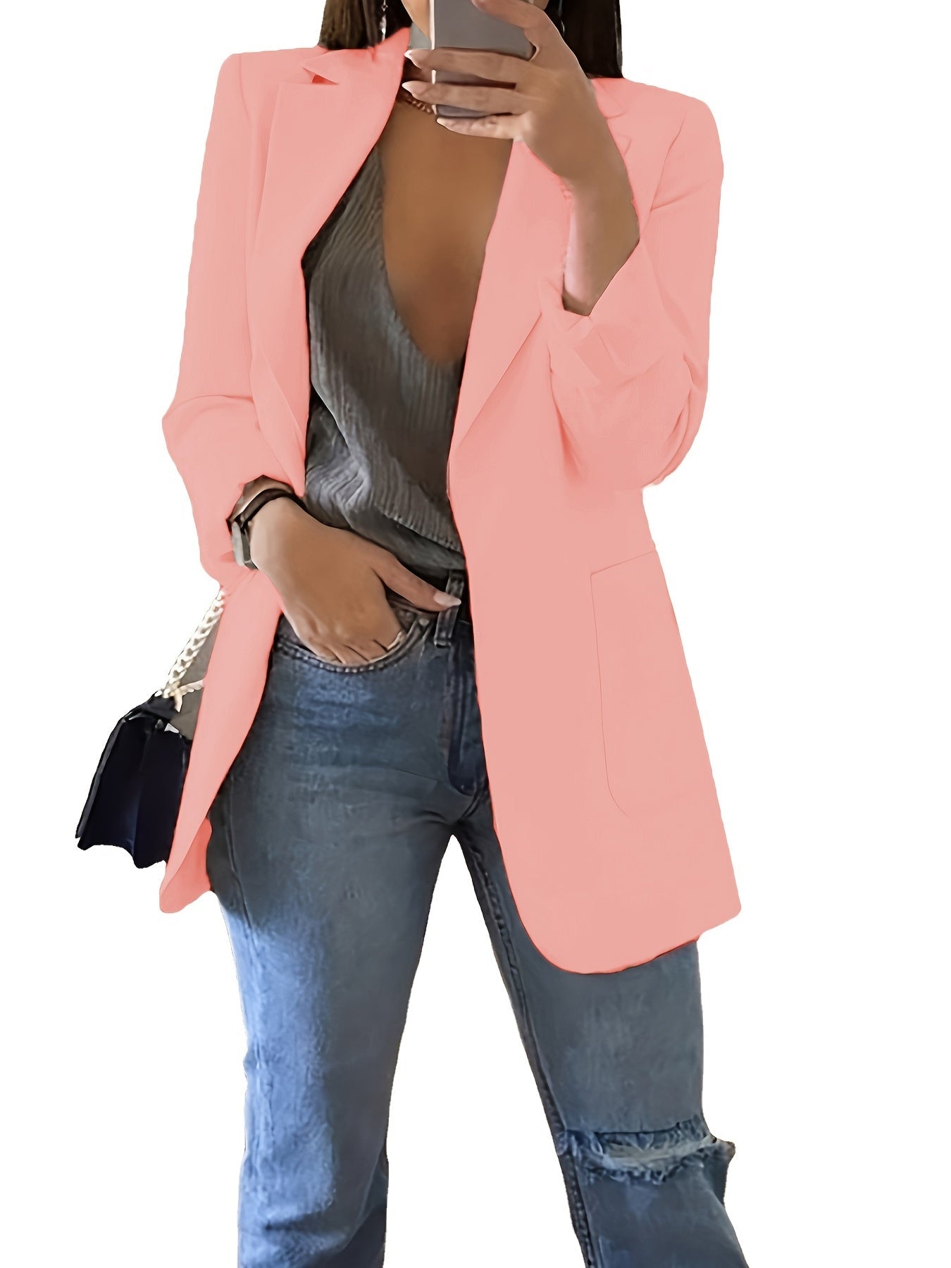 Blazer oversize chic décontracté