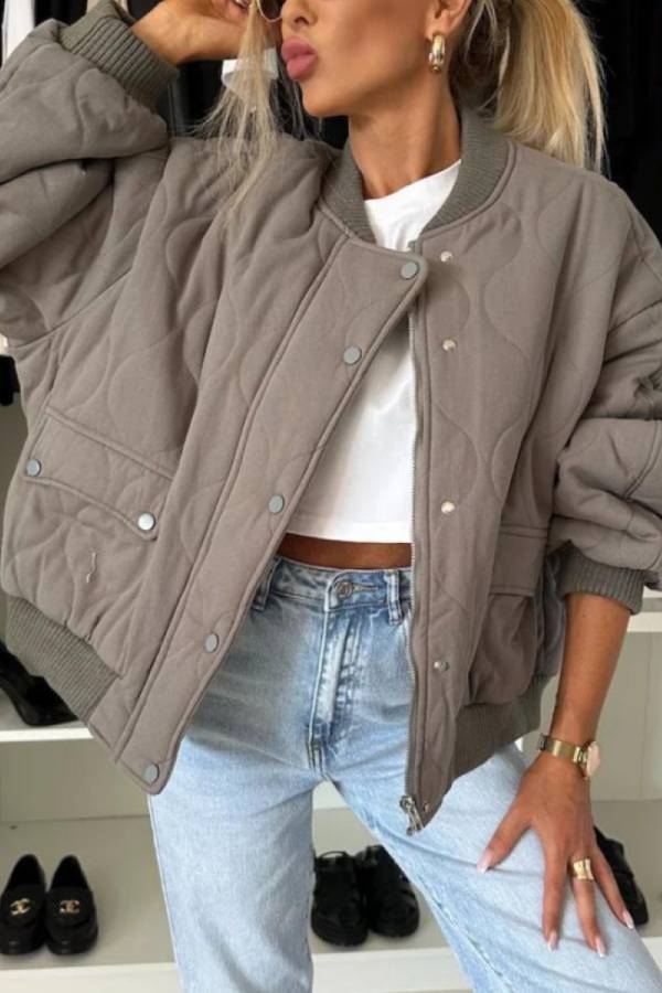 Veste élégante pour homme, manches longues, col, fermeture rapide