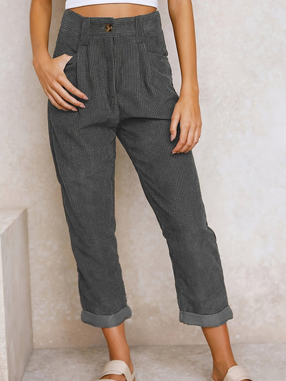 Pantalon élégant pour femmes Coupe droite Mode moderne