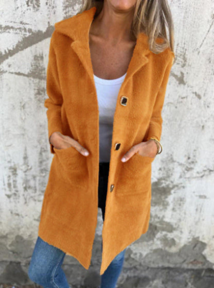 Longue veste femme moderne boutons