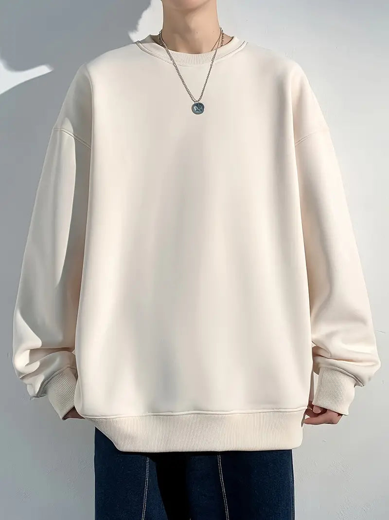 Pull ras du cou coloré pour hommes