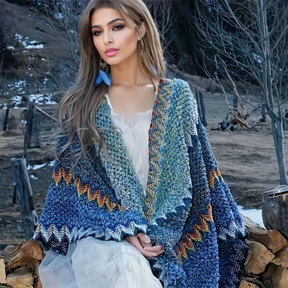 Winter Poncho Schal Wärmer - IdealeKleiden