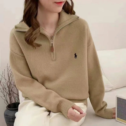 Pulls confortables femme | Pull doux zippé