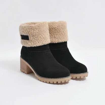 Damen Stiefel Wasserdicht Weich Wollfüllung - IdealeKleiden