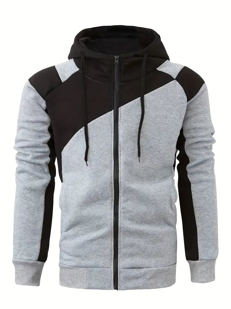 Sweat à capuche homme style color block