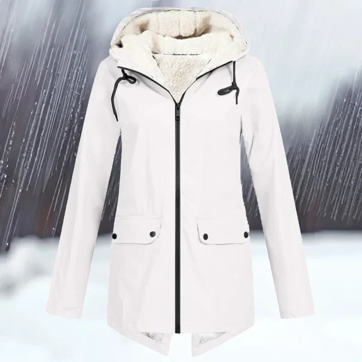 Veste d'extérieur imperméable à capuche chaude et isolante