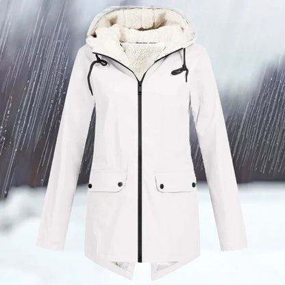 Veste d'extérieur imperméable à capuche chaude et isolante
