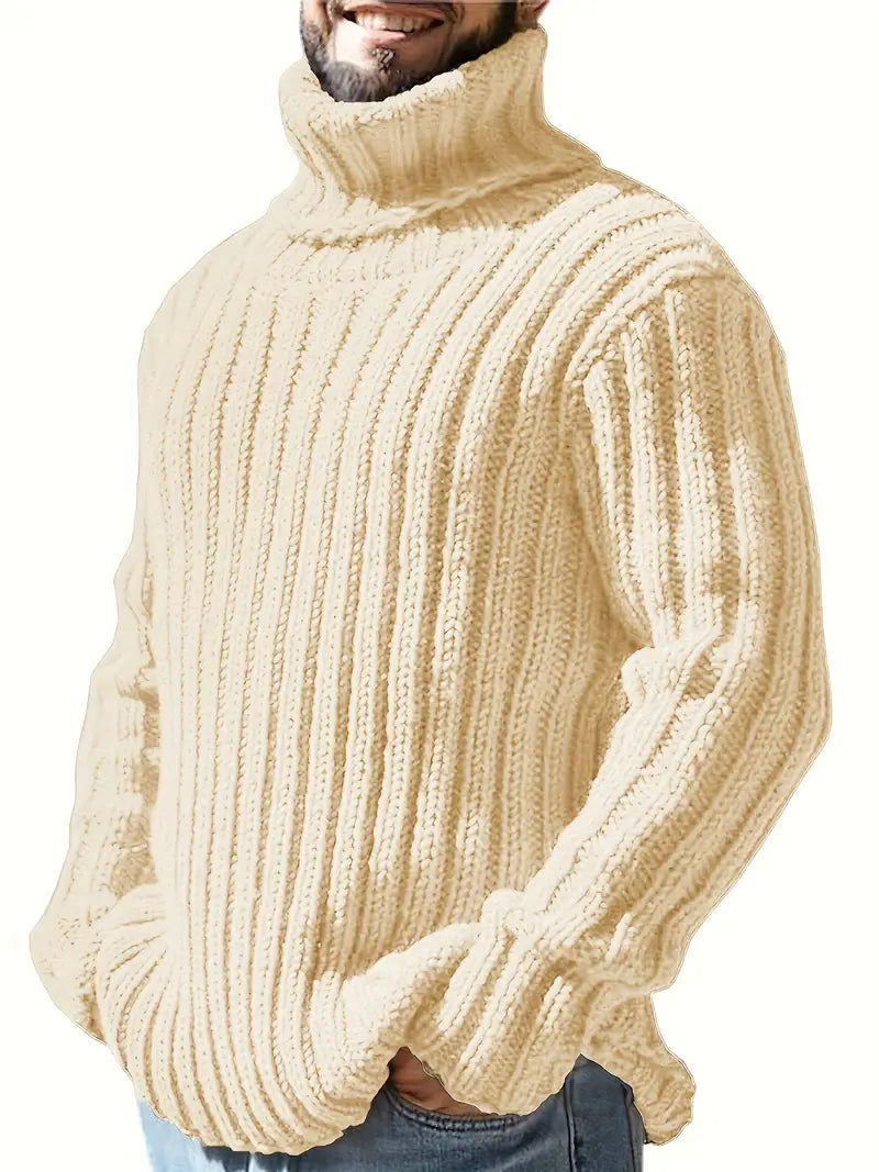 Col roulé uni pour homme