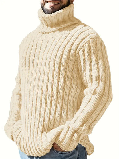 Col roulé uni pour homme