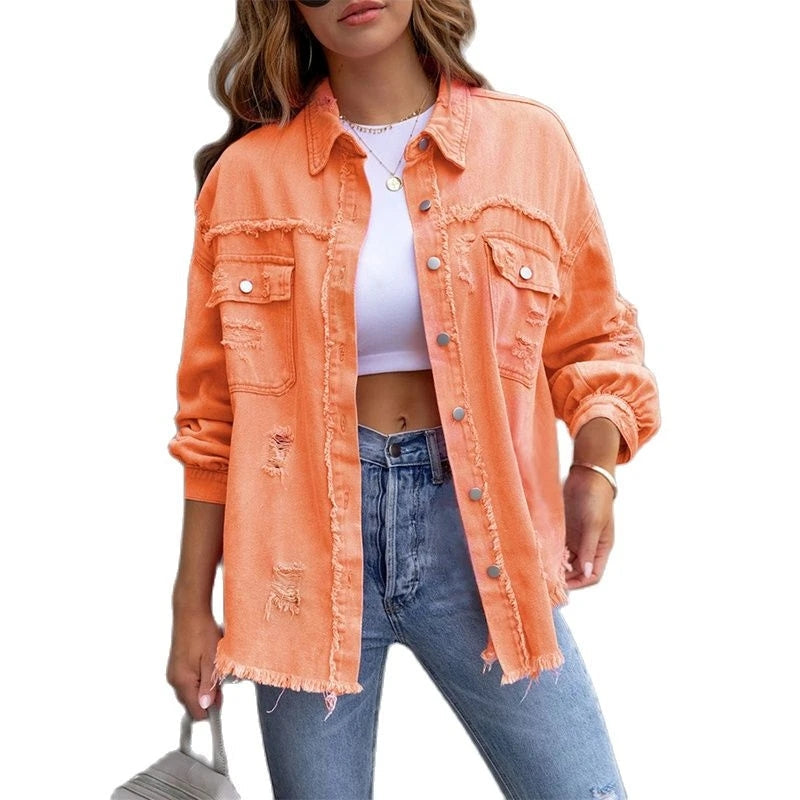 Veste en jean élégante & décontractée