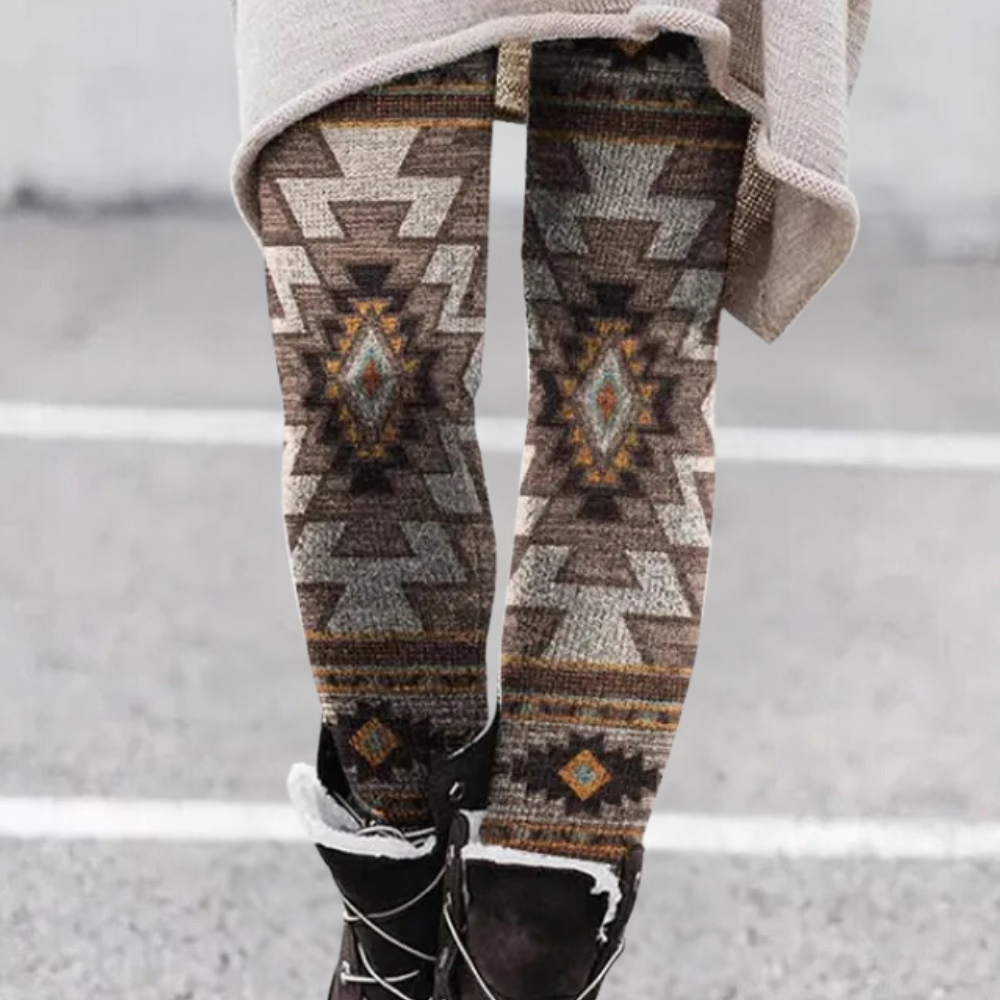 Legging élégant, moulant, doux, respirant, géométrique