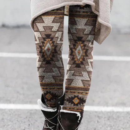 Legging élégant, moulant, doux, respirant, géométrique