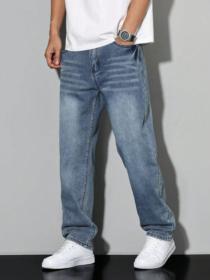 Jeans unie Daan pour homme - Jeans décontracté pour homme