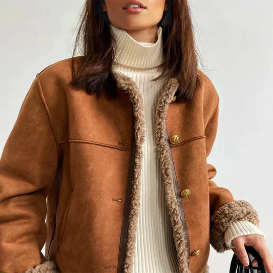 Moderne Knopfjacke Damen - IdealeKleiden